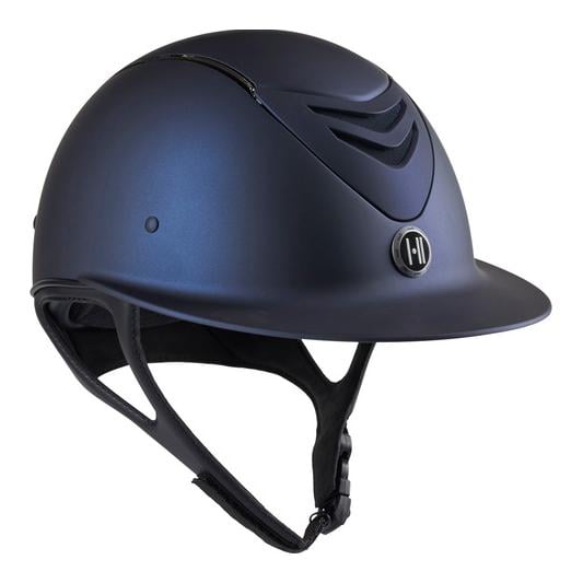 Casque d'équitation Avancé Matt Chrome Pipe - bleu