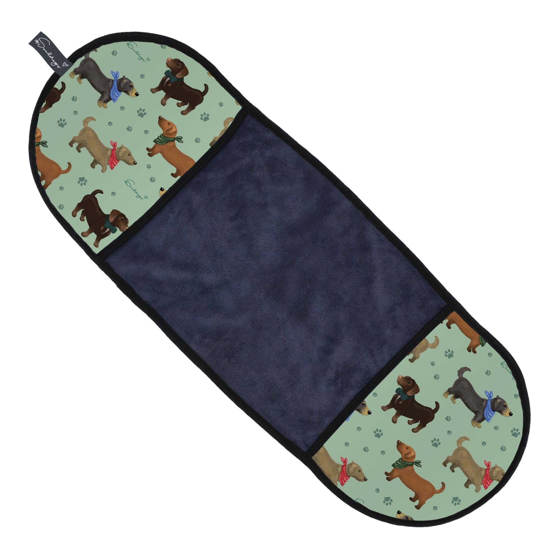 Luxuslappen Mikrofaserhandtuch Dackel