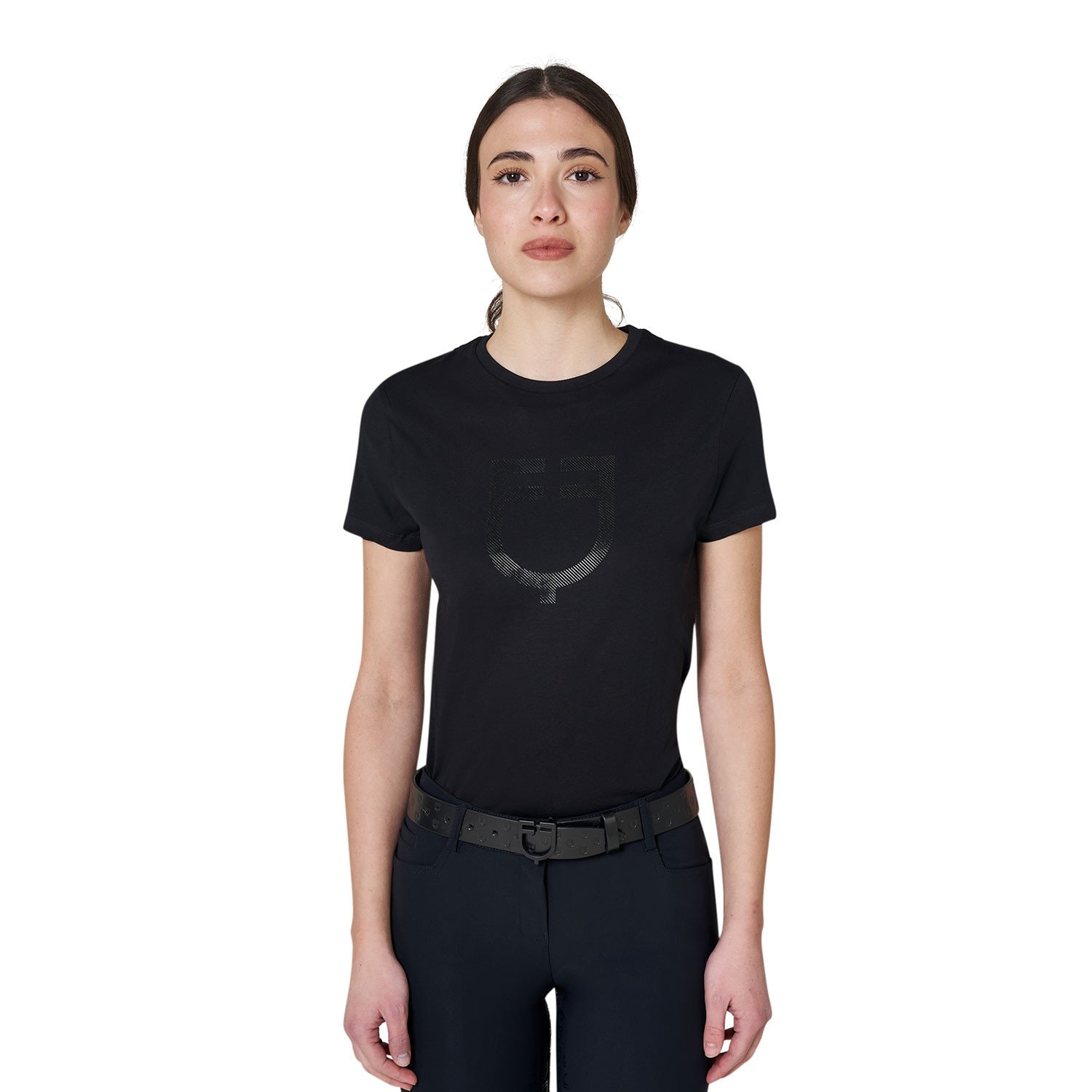 T-Shirt glossy Logo Damen