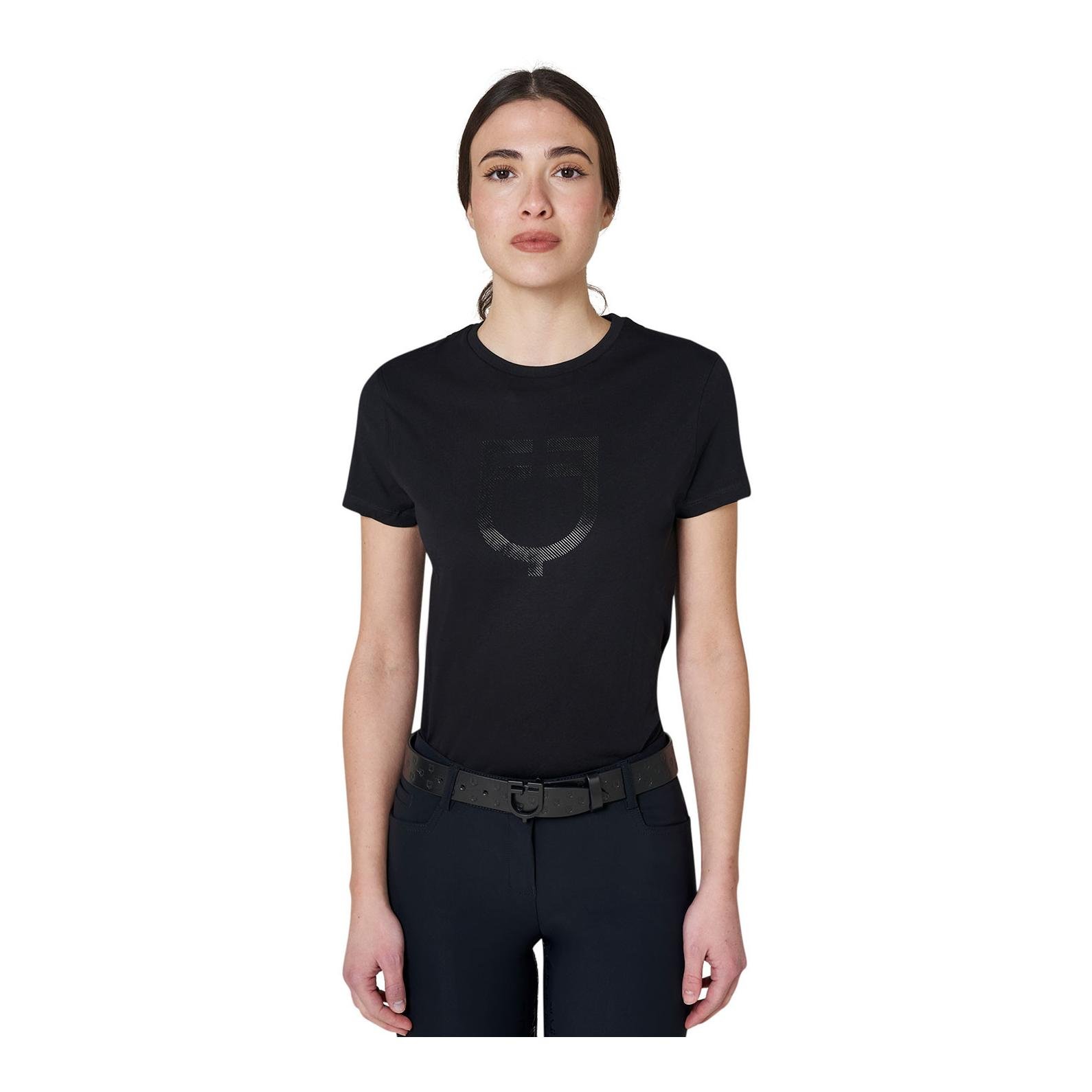 T-Shirt glossy Logo Damen