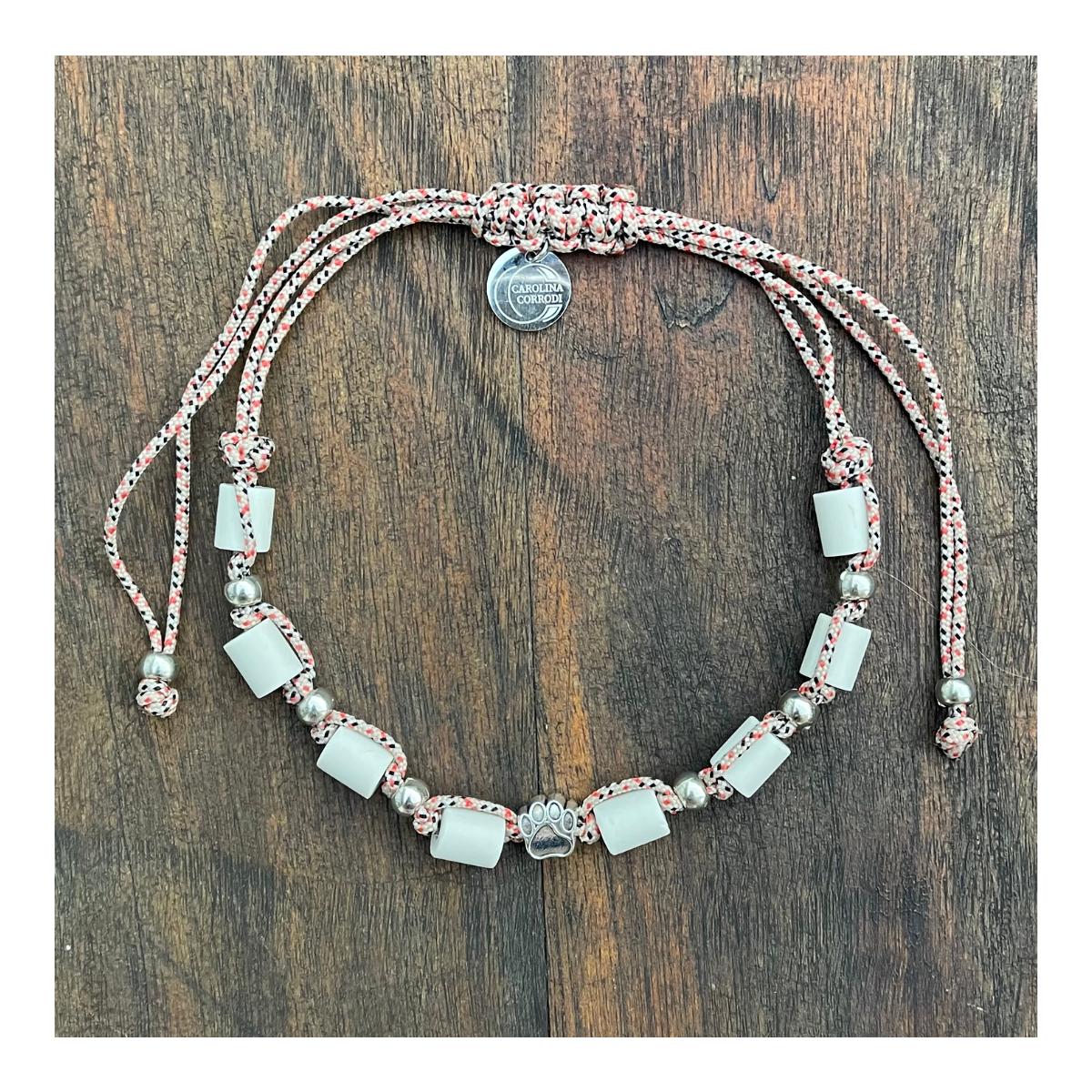 Collier antitiques EM en corde avec perles EM – menthe