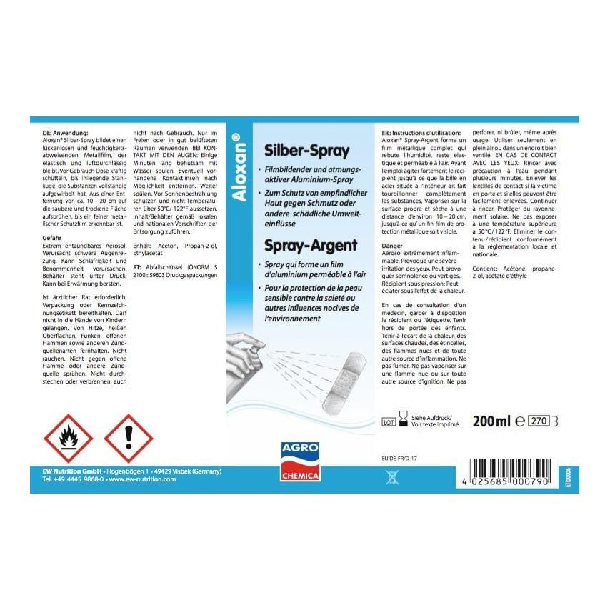 Aloxan spray d'argent