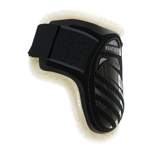 Streichkappen Vegan Lamfell young Horse - schwarz Streichkappen Vegan Lamfell young Horse - schwarz