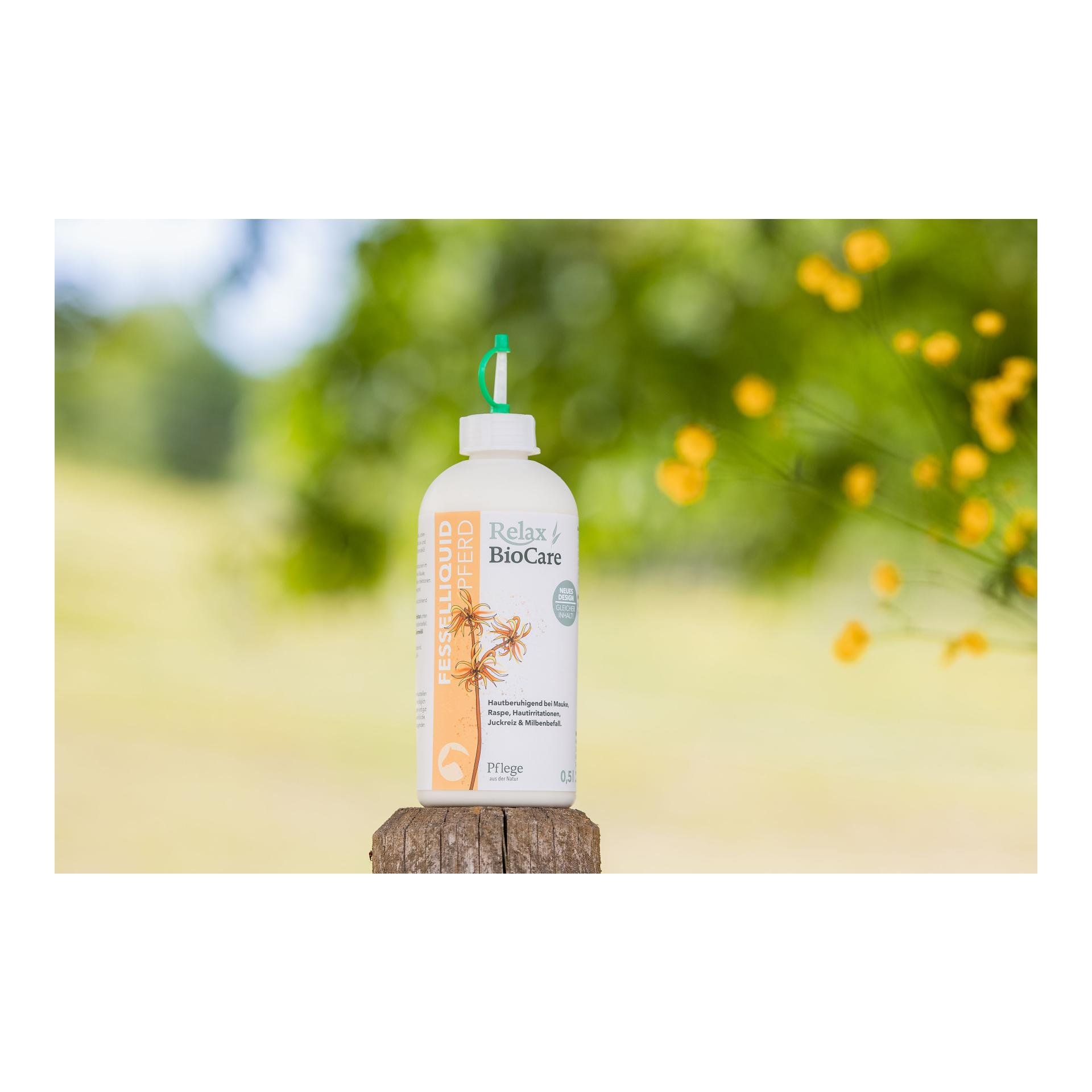 Relax Biocare Fesselliquid für Pferde - Weiss/Gelb -  Inhalt: 500 ml