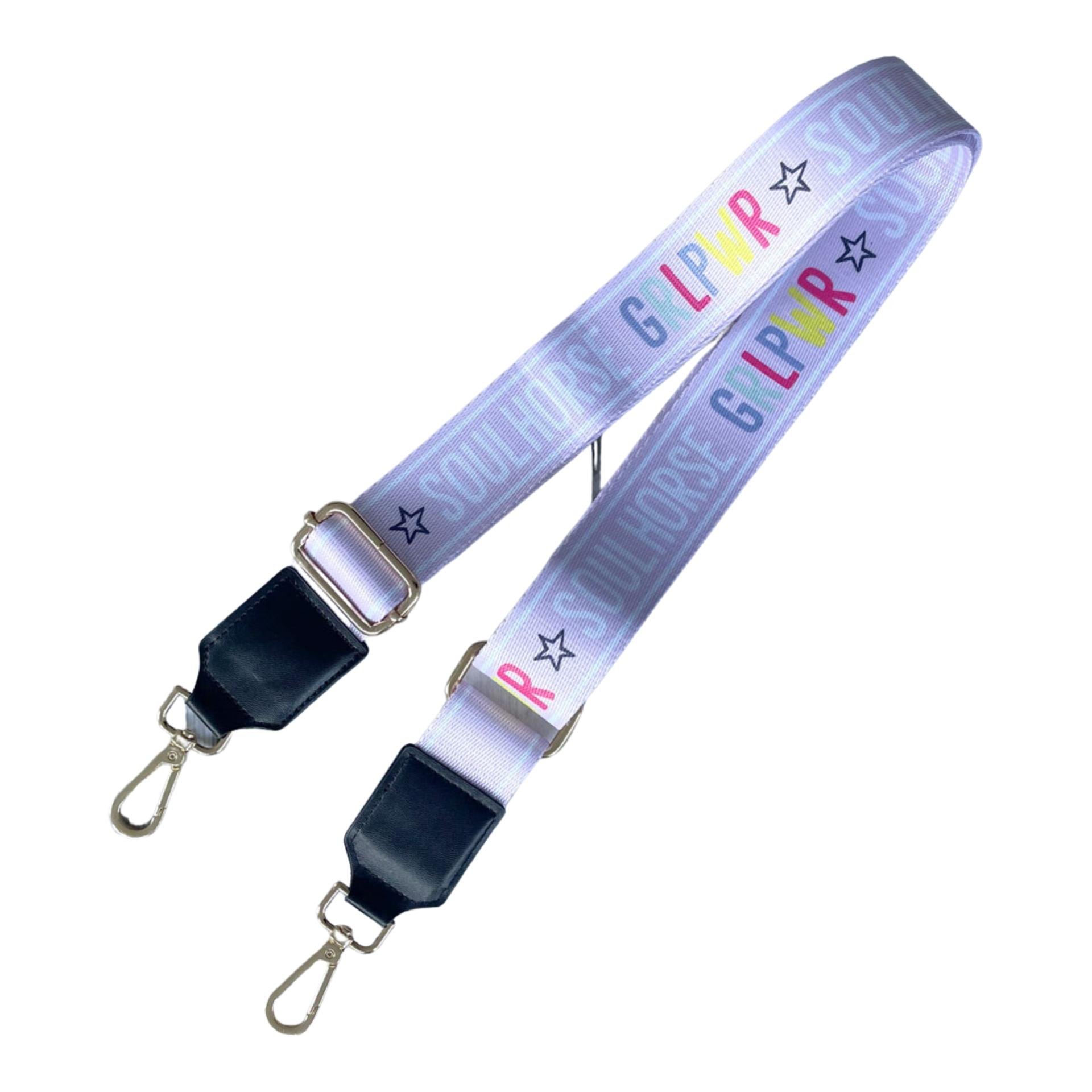 Taschenriemen "Soulhorse GRLPWR" - Hellrosa -