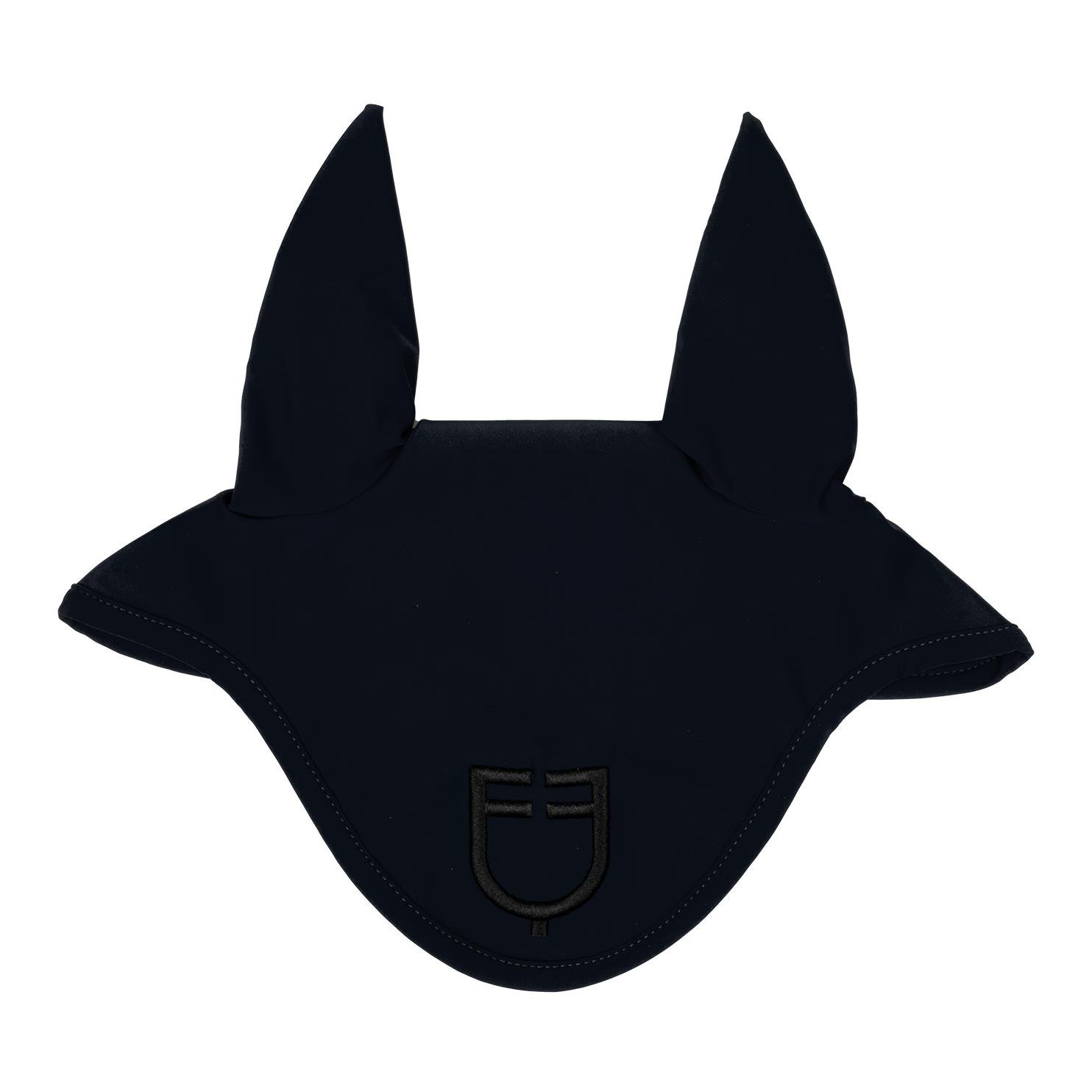 Equestro Ohrenkappe Logo - Navy/Schwarz -  Grösse Ohrengarn: Full, Farbe: Navy/Schwarz
