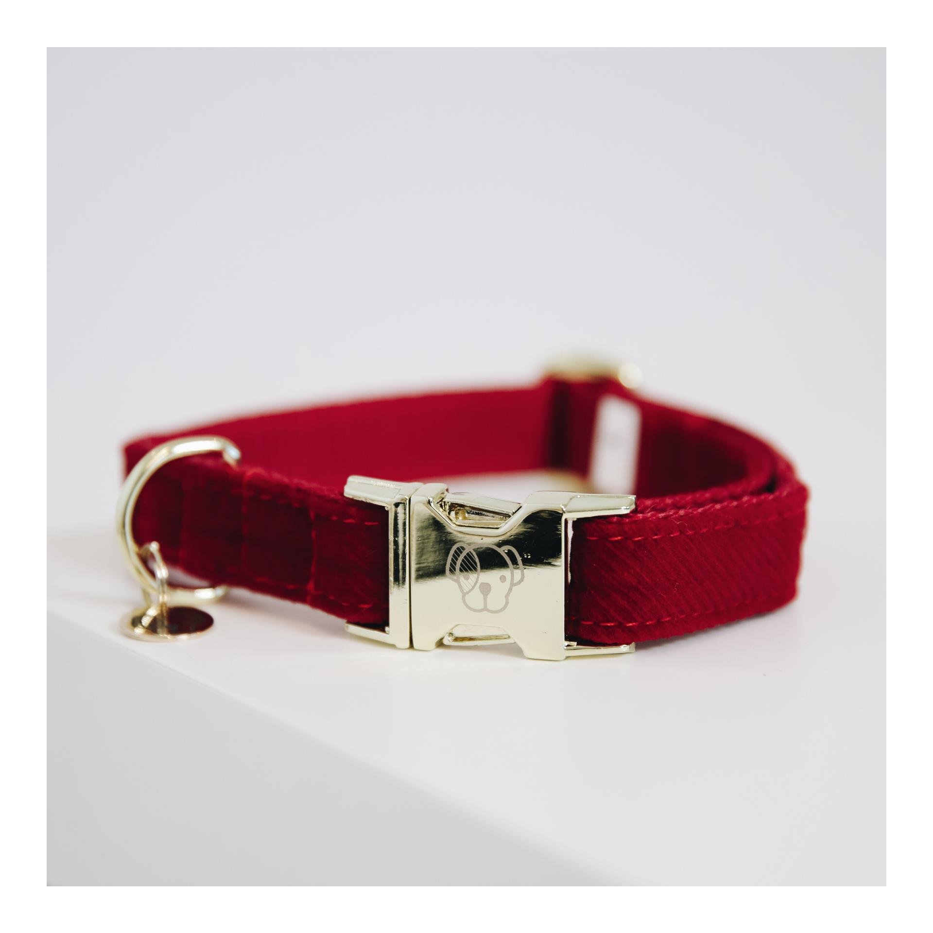 Hundehalsband Corduroy - red Hundehalsband Corduroy - red