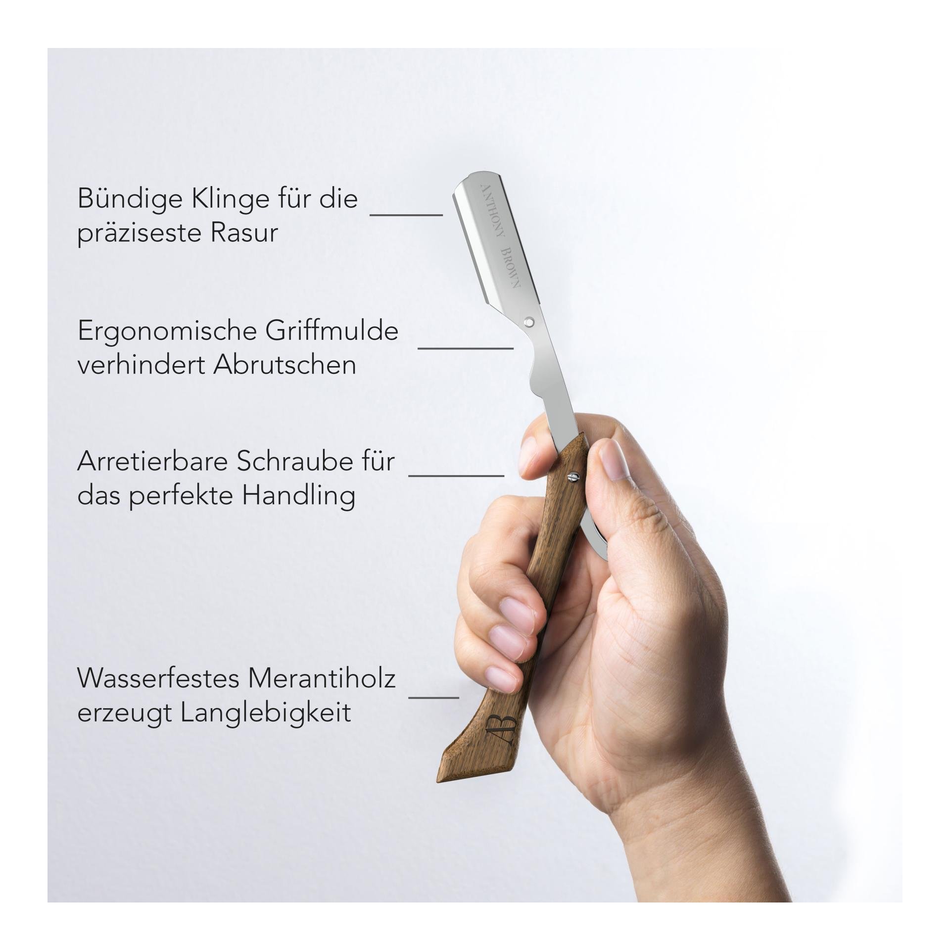 Anthony Brown Rasiermesser Holz