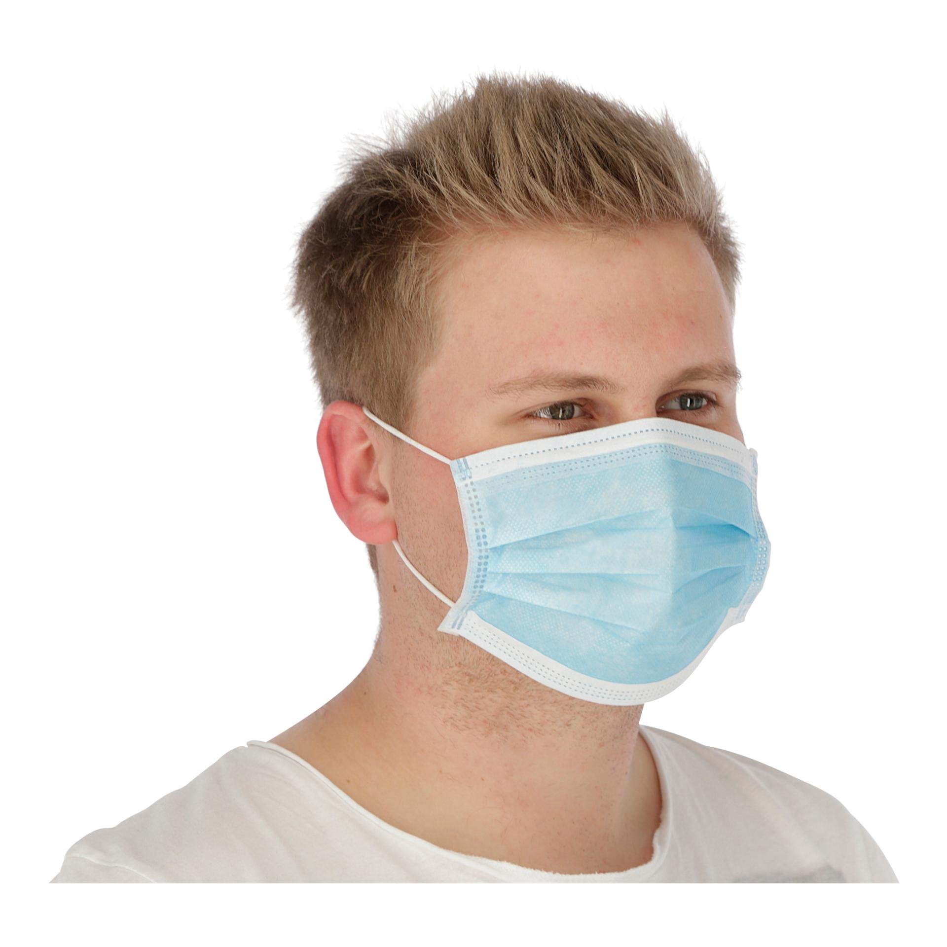 Mund-Nasenschutz Schutzmaske - 3-lagige Hygienemaske - 50 Stück Mund-Nasenschutz Schutzmaske - 3-lagige Hygienemaske - 50 Stück