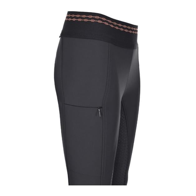 Reitleggings Ida Grip Athleisure Vollbesatz Kinder - dark shadow Reitleggings Ida Grip Athleisure Vollbesatz Kinder - dark shadow