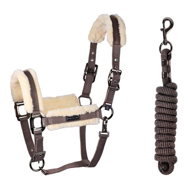 Kunstfellhalfter mit Strick KLLexie