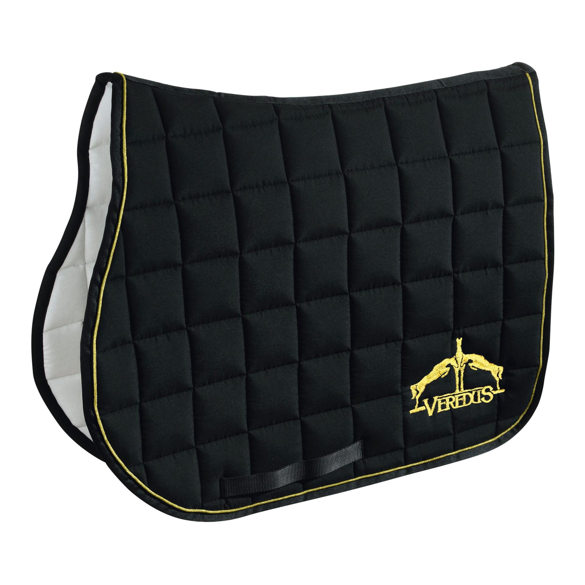 Schabracke Square Quilted Grand Slam Edition - schwarz/gold