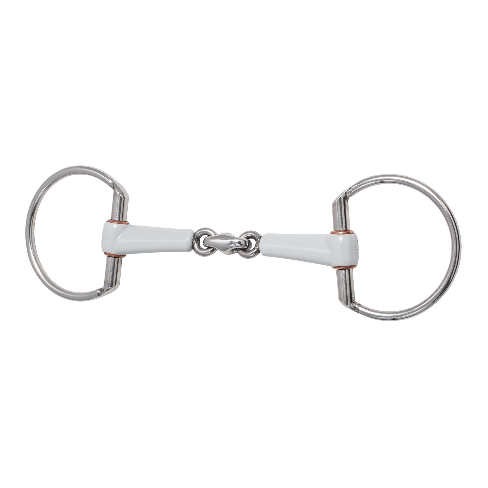 Olivenkopfgebiss, dopp. gebrochen, medium, Ring 7,5cm