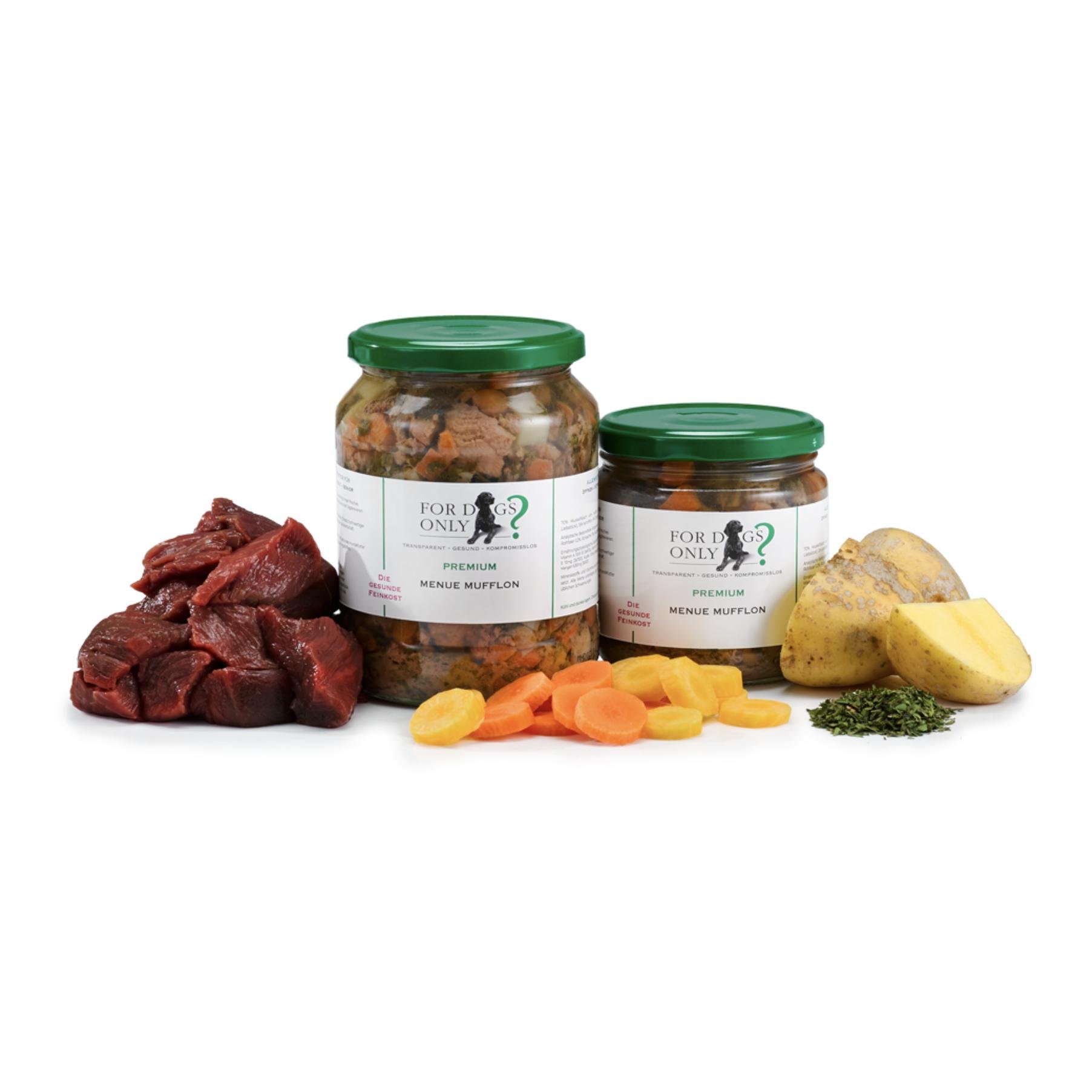 Premium Hundefutter Menue Mufflon