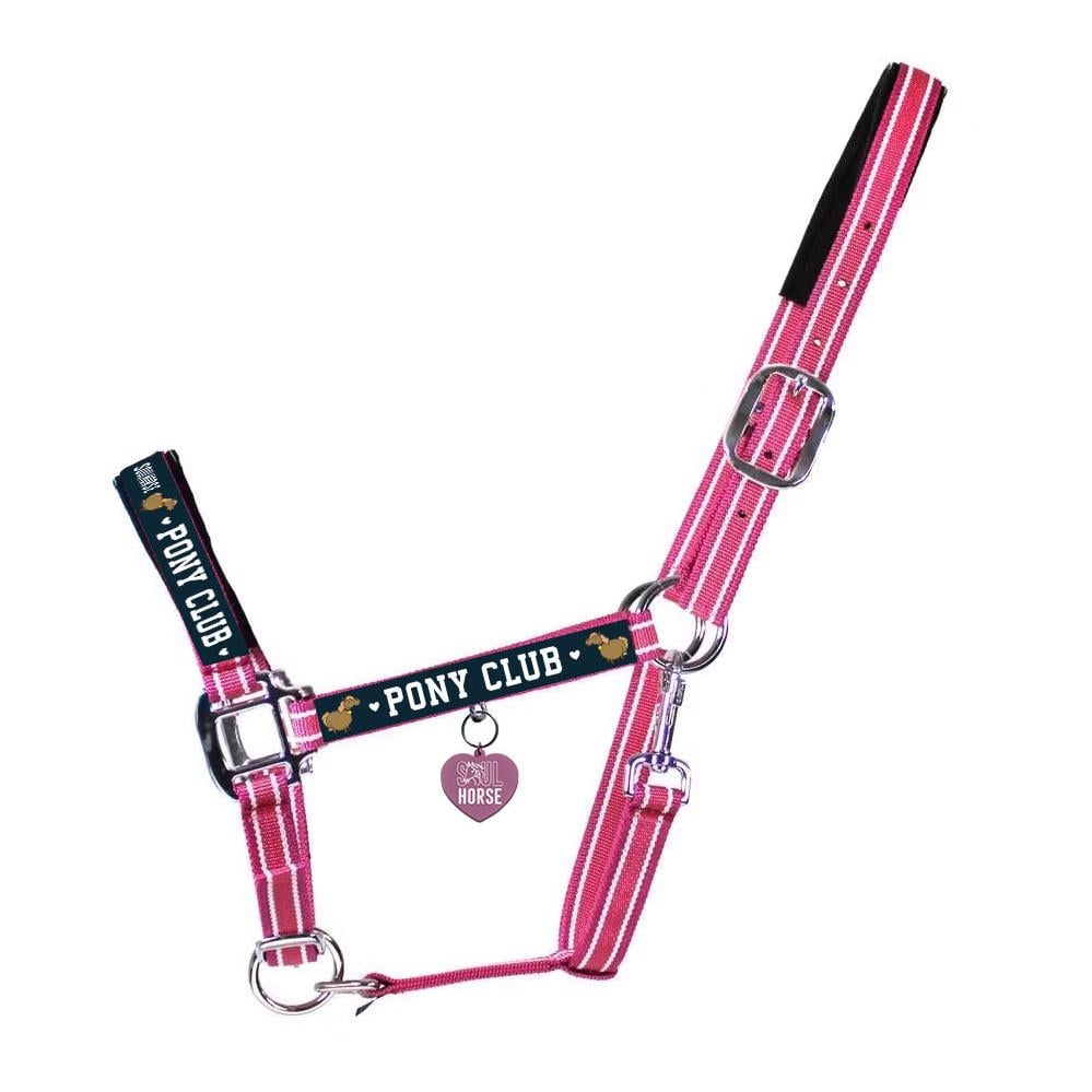 Soulhorse Halfter Dual Alu "Pony Club" Couleur: Pink Fashion, Taille du licol: Poney