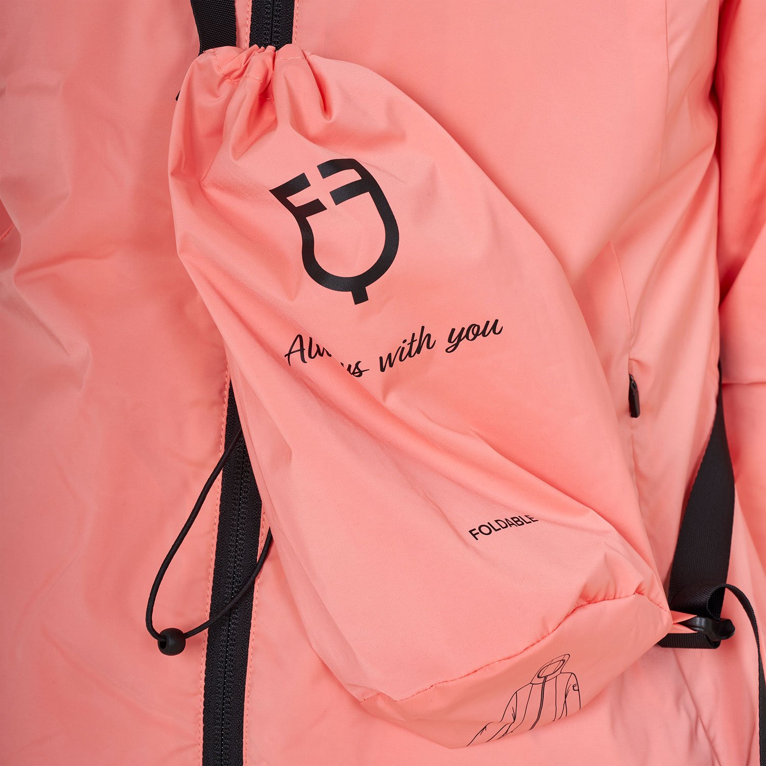 Equestro Leichte faltbare Jacke Damen