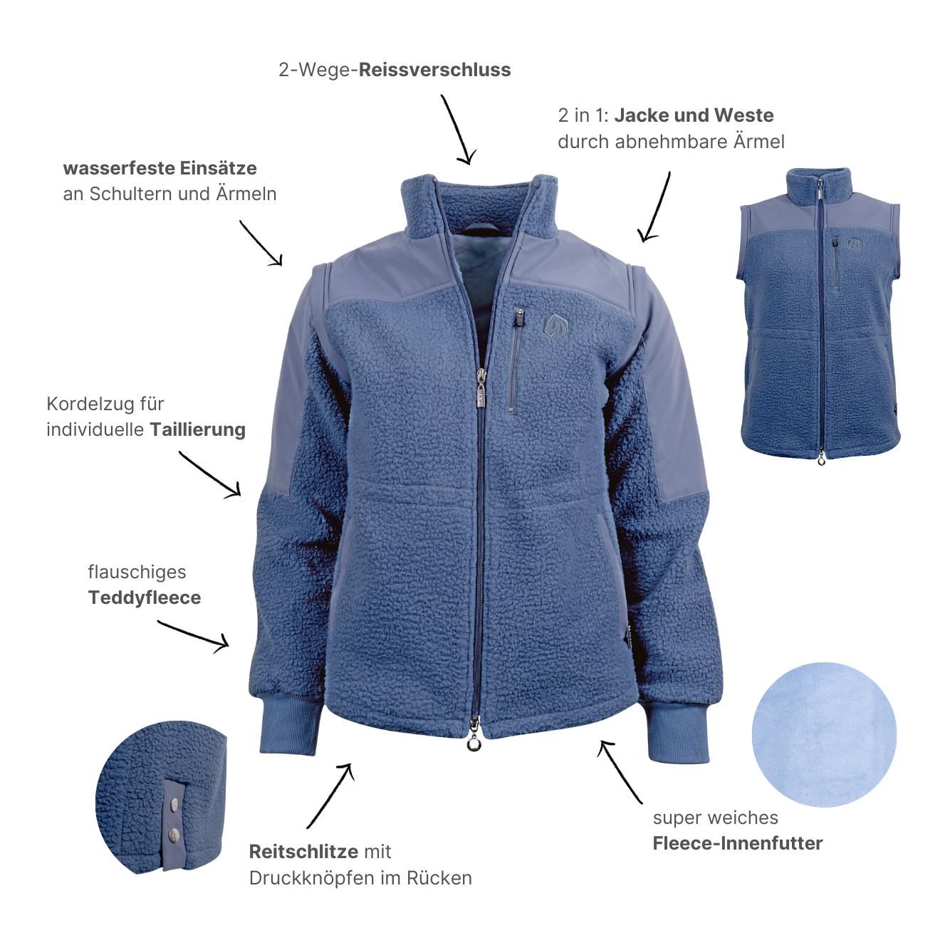 Teddyfleece-Jacke SoSoft 2in1 | Jacke & Weste