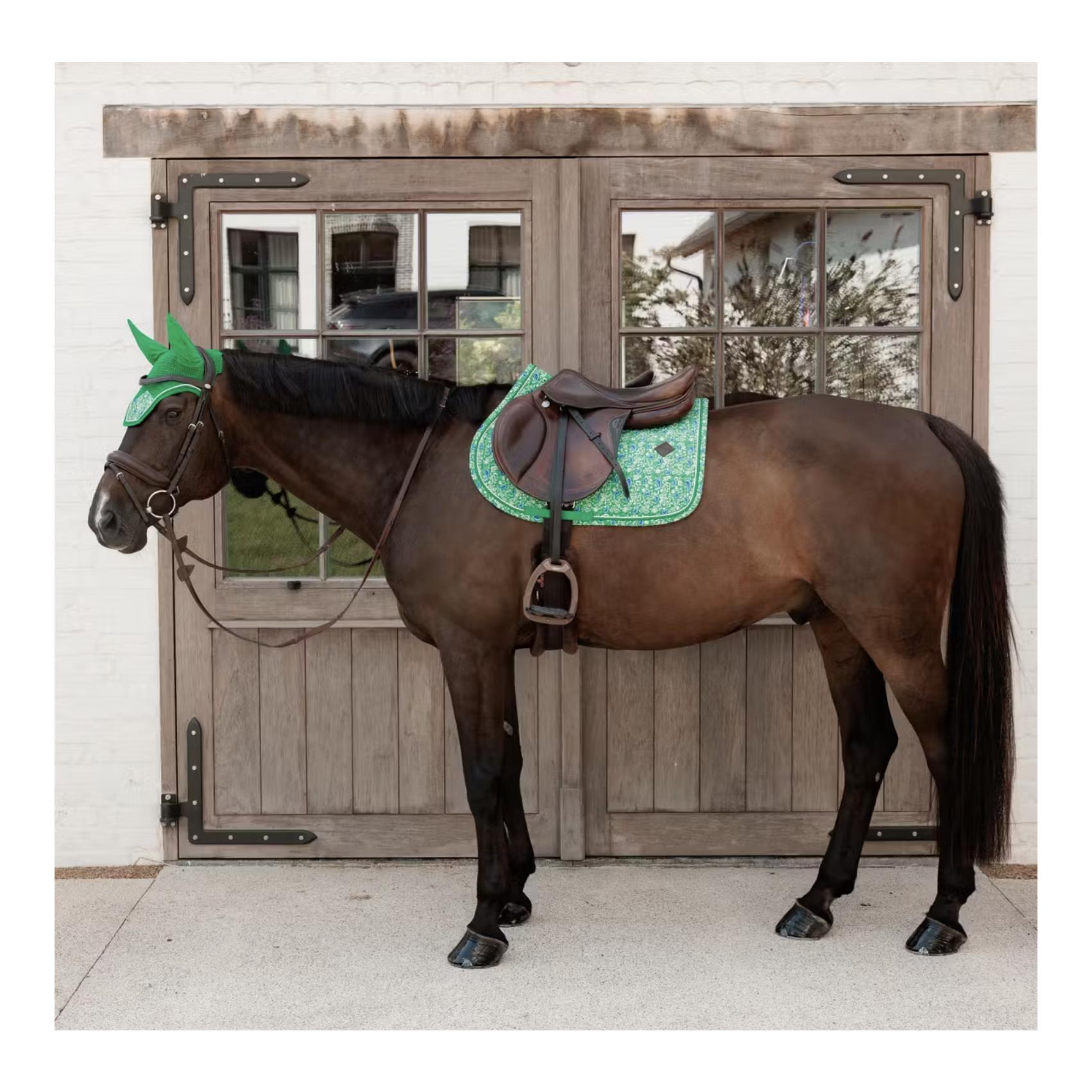 Kentucky Samtstoff Schabracke mit Prints