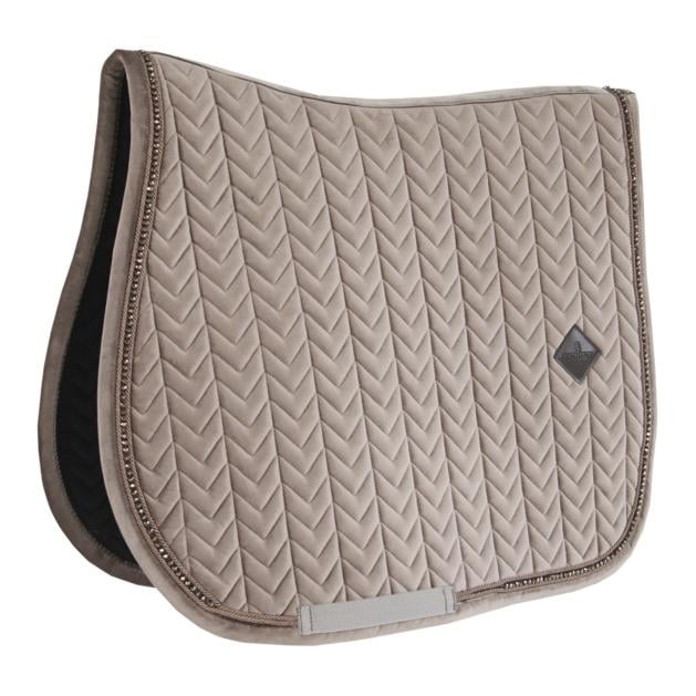 Schabracke Samt Pearls - beige Schabracke Samt Pearls - beige