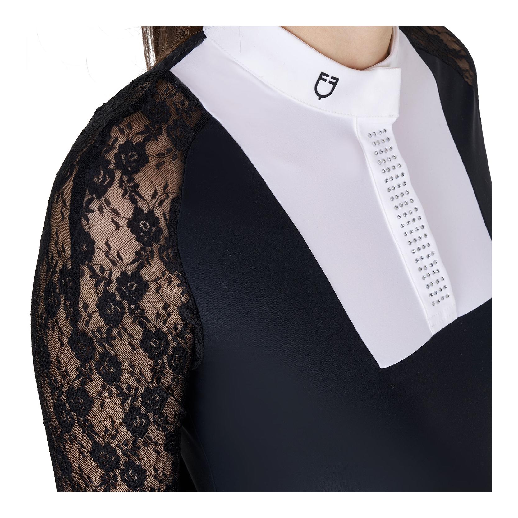 Turniershirt Spitze Langarm Damen