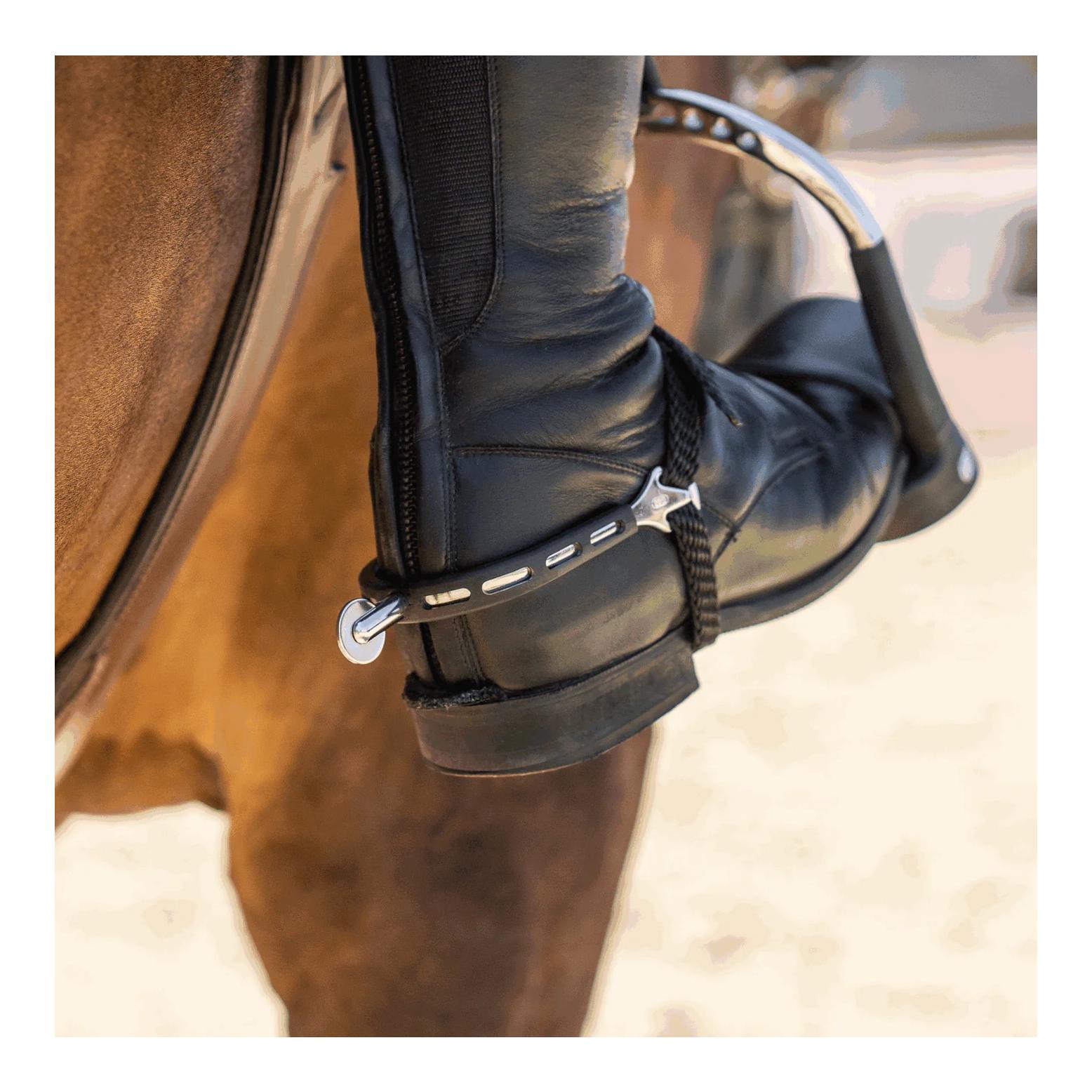 Sprenger Sporen ULTRA fit Extra Grip - Edelstahl rostfrei, 30 mm abgerundet mit grossem Ballrad