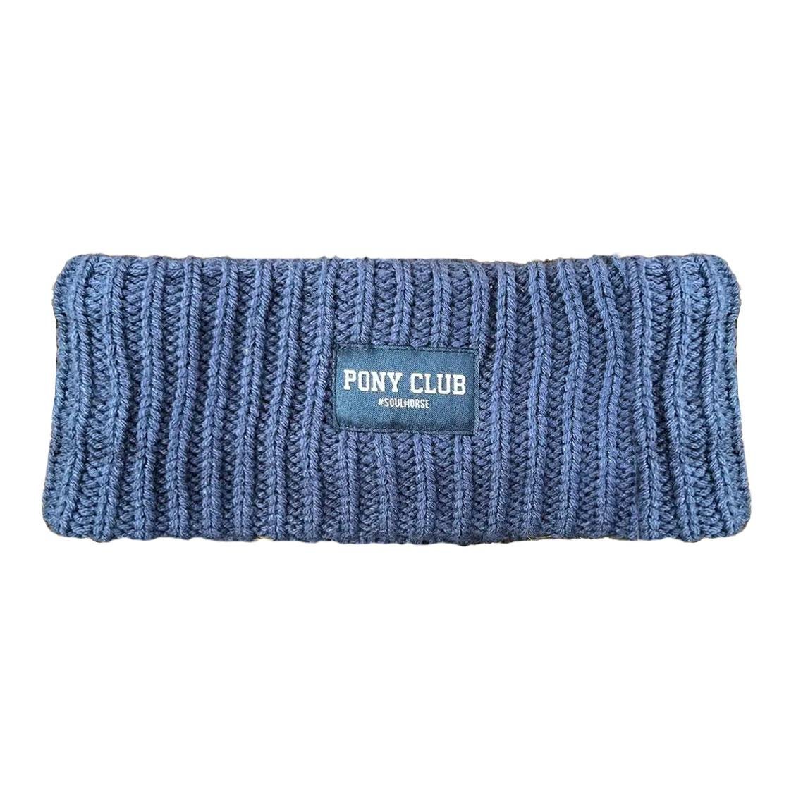 Stirnband "Pony Club" gestrickt & gefüttert