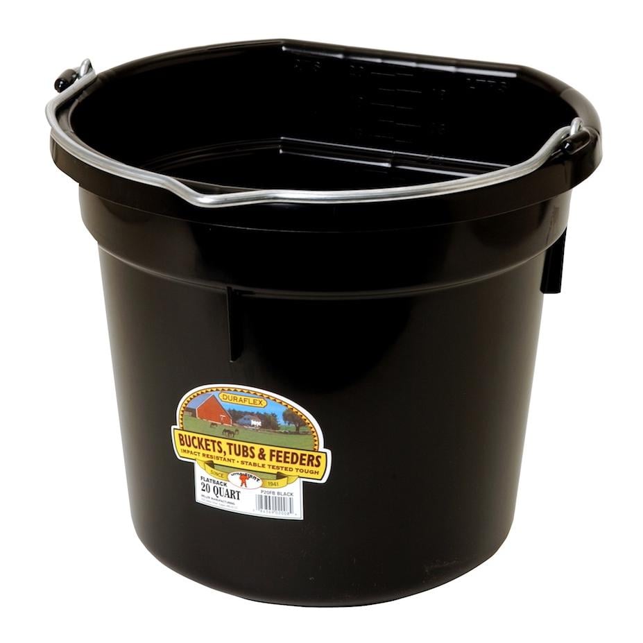 Seaux à côté plat - noir