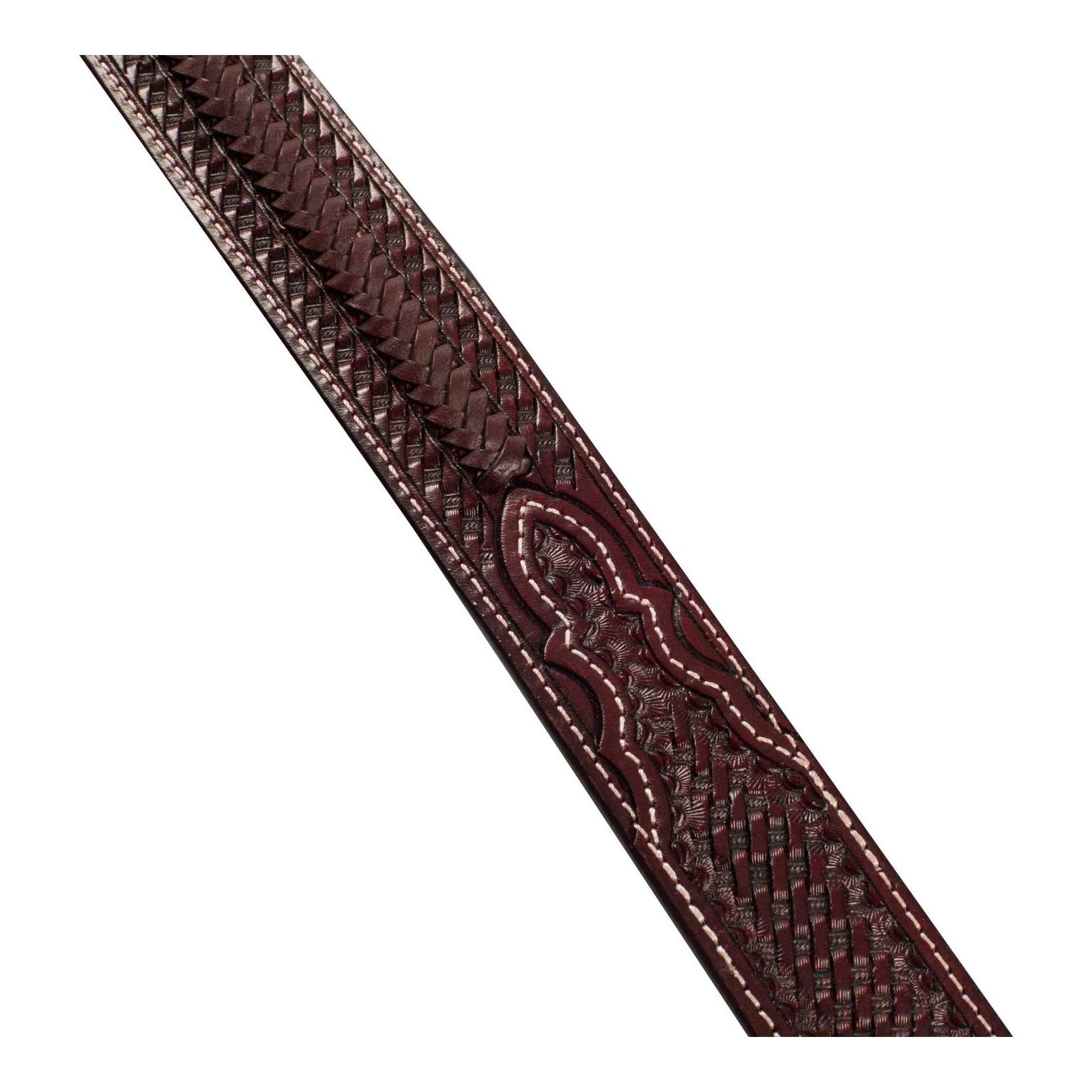 Pool's Westerngurt geflochten mit Kupfer/Zink-Schnalle