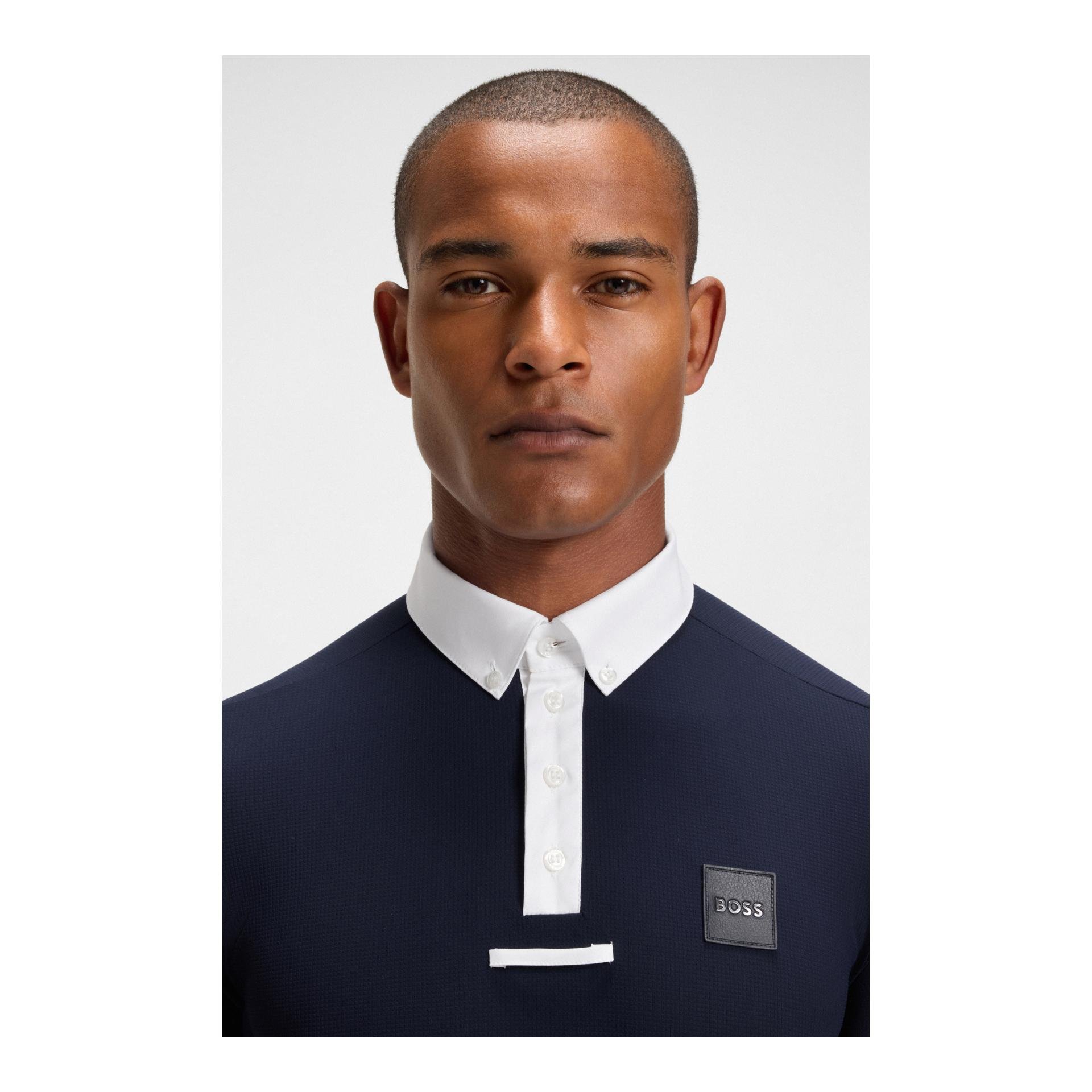 BOSS Equestrian Turniershirt Marty Honey Comb Herren