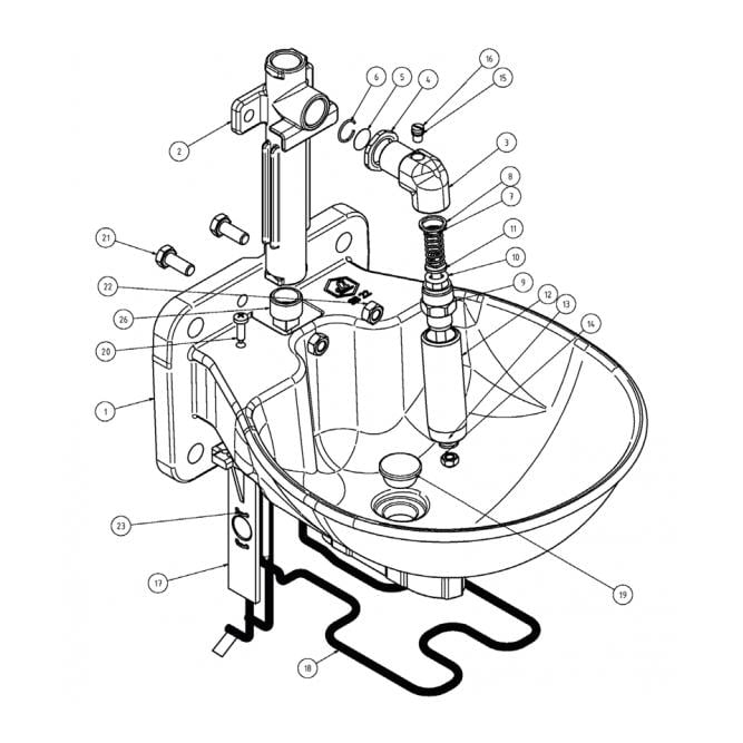 Lister Abreuvoir en plastique SB 22 H - avec câble chauffant