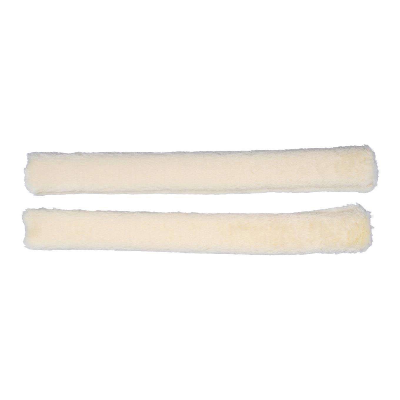 QHP Zügelüberzug Kunstfell - Creme -