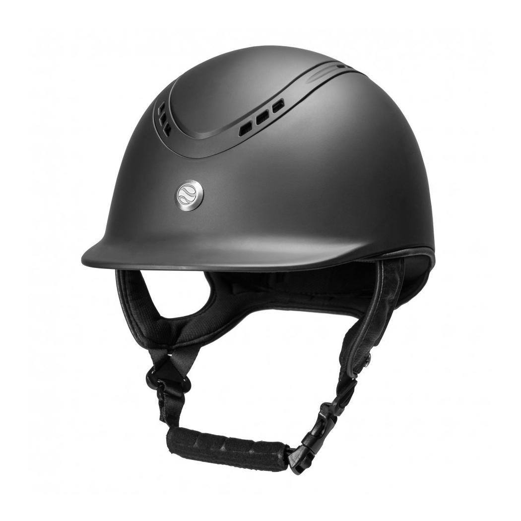Bombe d’équitation EQ3 Pardus Smooth Top - noir