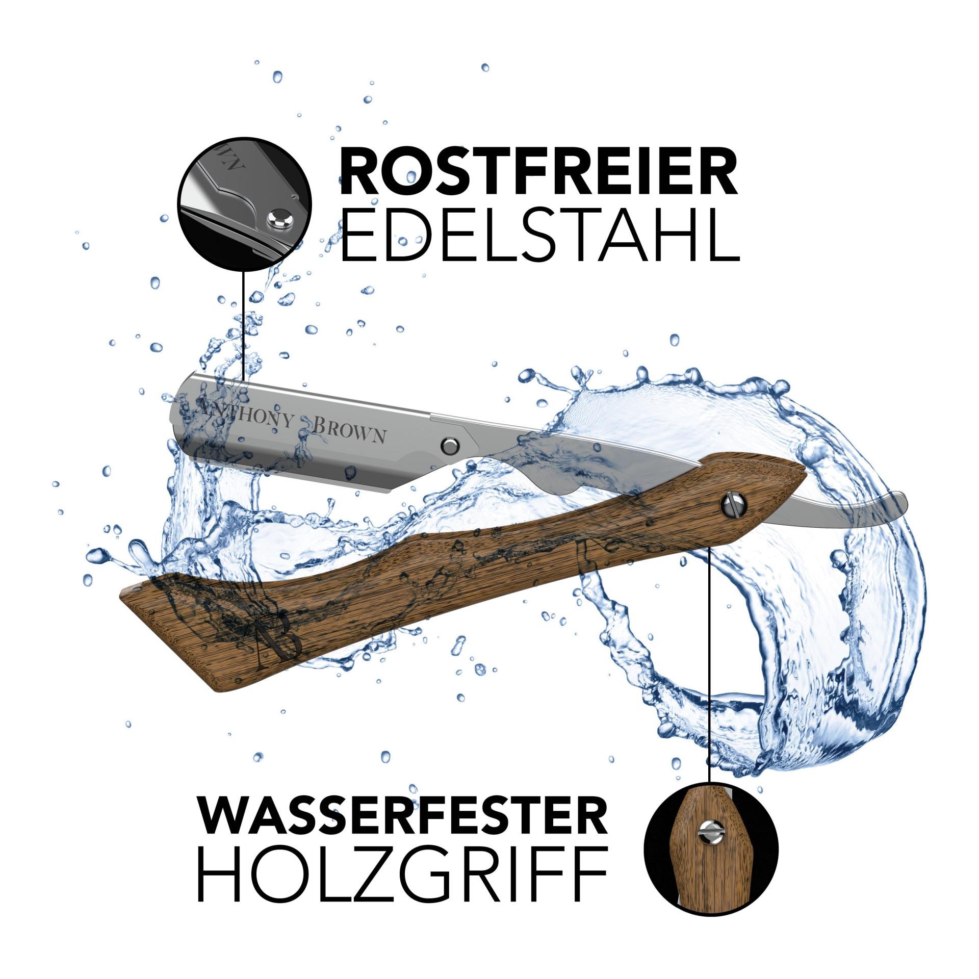 Anthony Brown Rasiermesser Holz