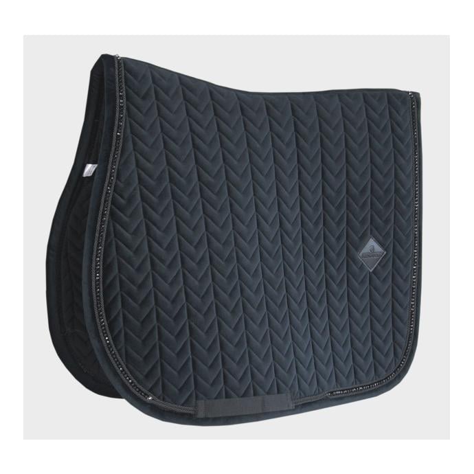 Schabracke Samt Pearls - schwarz Schabracke Samt Pearls - schwarz