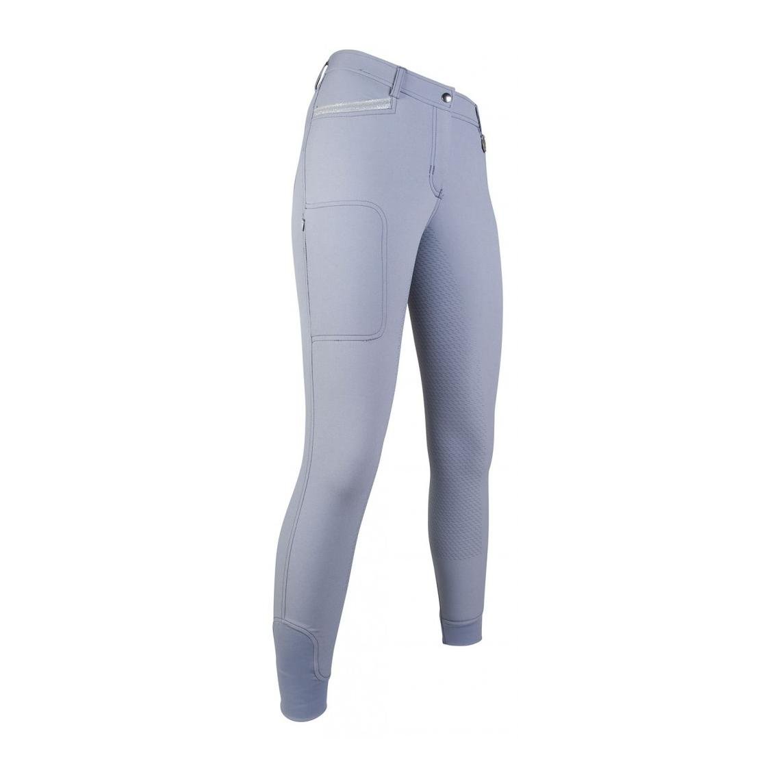 Reithose Mondiale EVA Vollbesatz Damen - grau