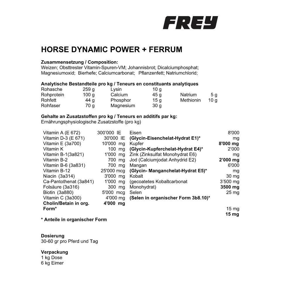 Complément alimentaire Horse Dynamic + Ferrum Complément alimentaire Horse Dynamic + Ferrum