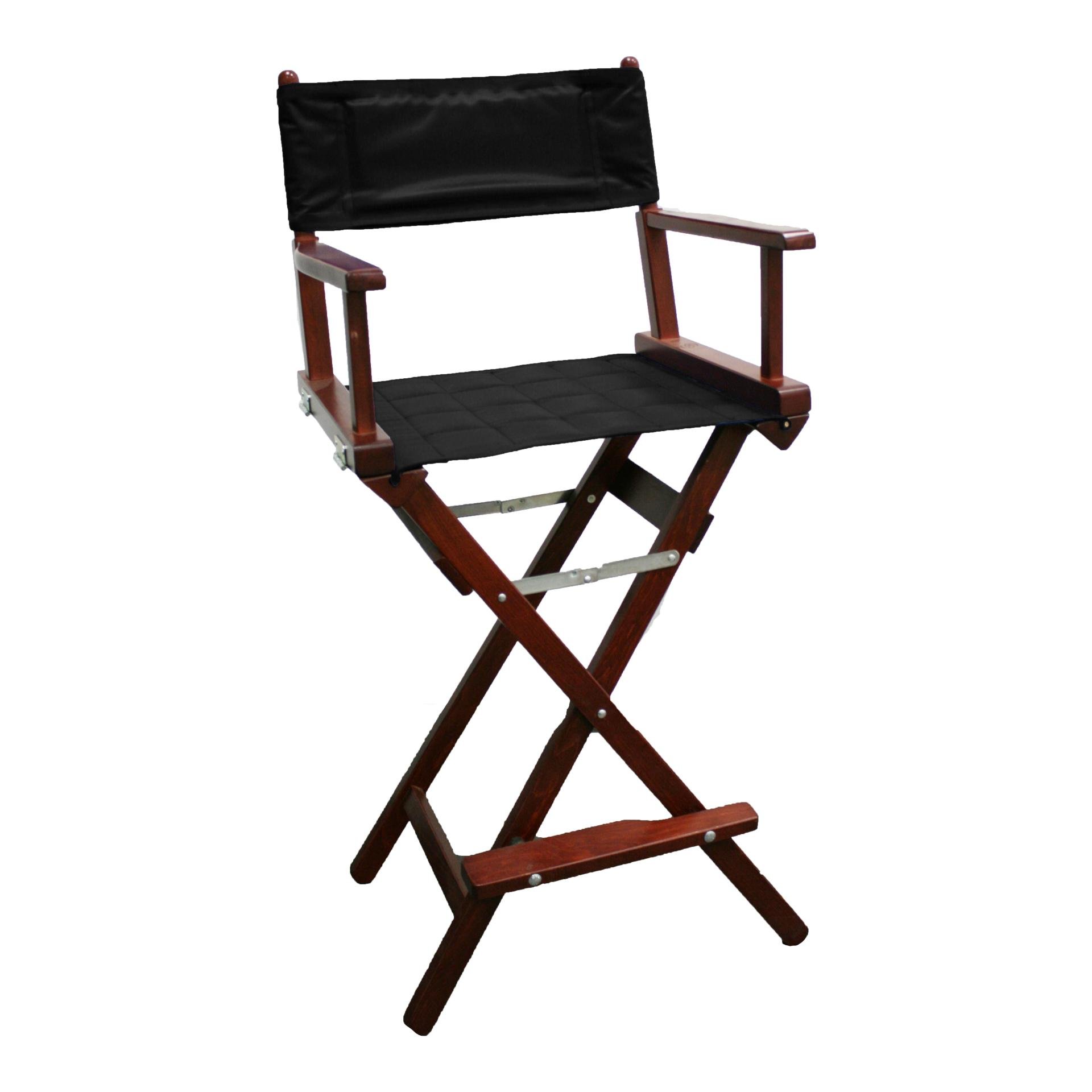 Regiestuhl hoch - mahagoni/schwarz