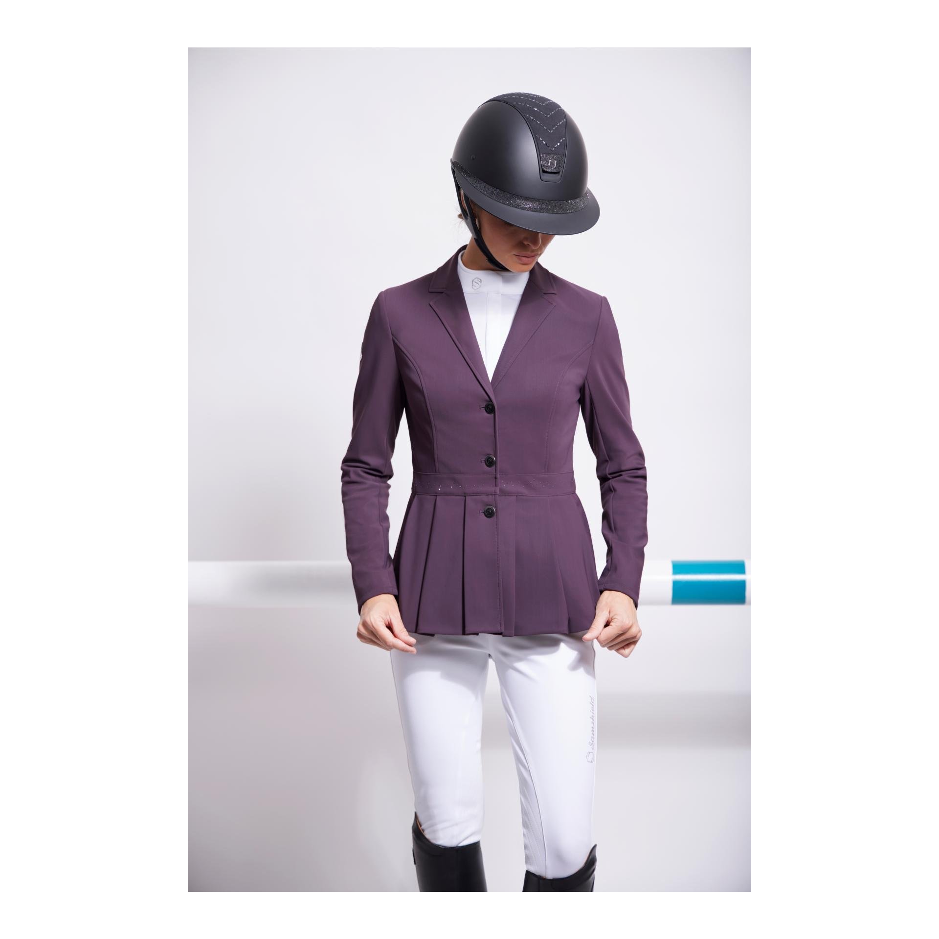Veste de concours Nina pour femmes - aubergine