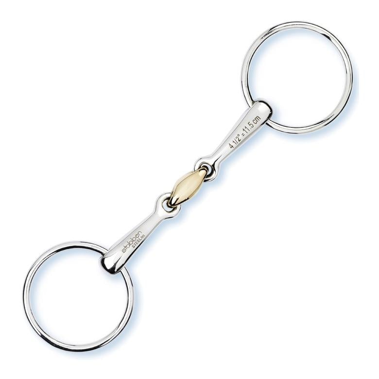 Wassertrense/Unterlegtrense doppelt gebrochen Sweet Kupfer Mittelstück 14mm