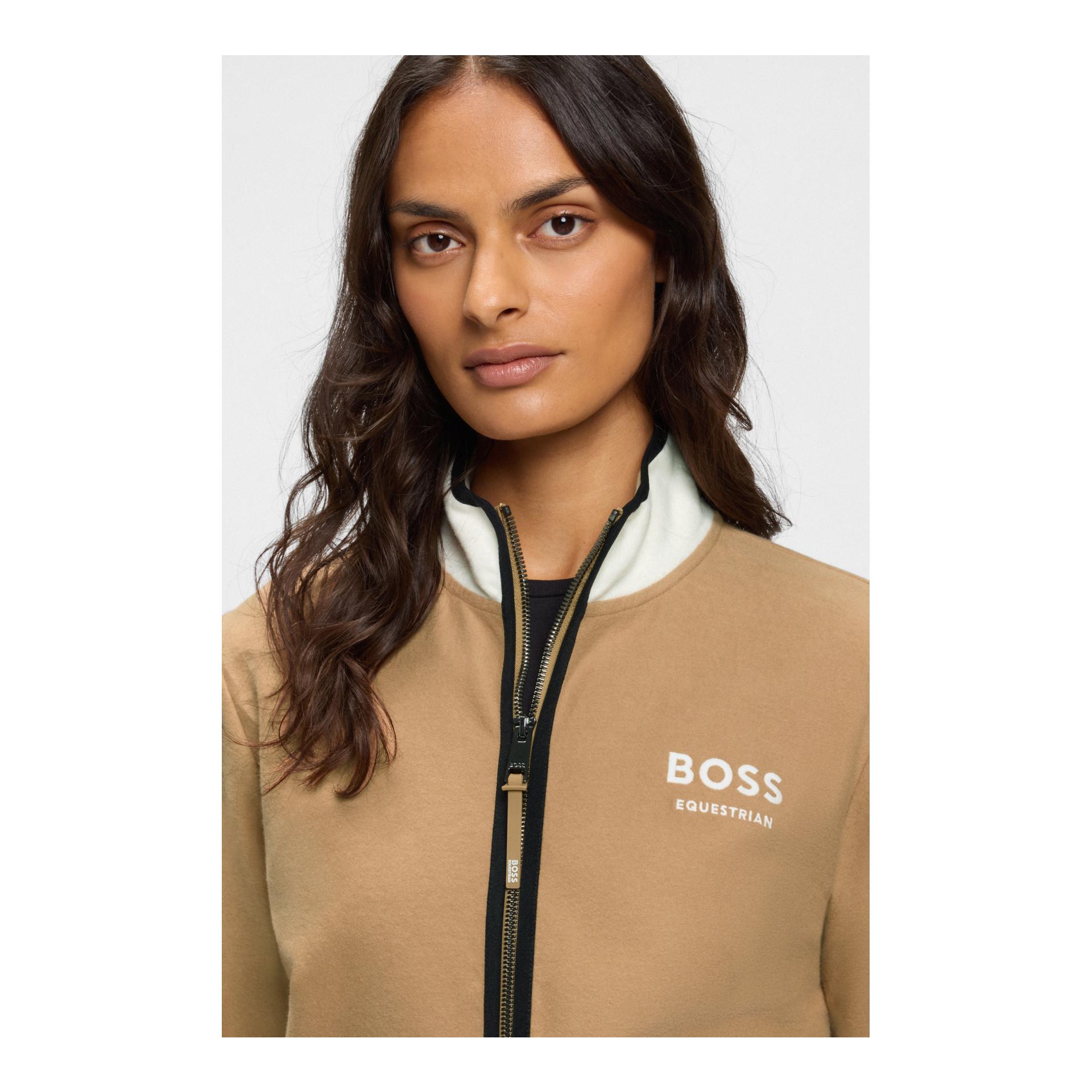 BOSS Equestrian Fedora Half Zip Felpa Femme