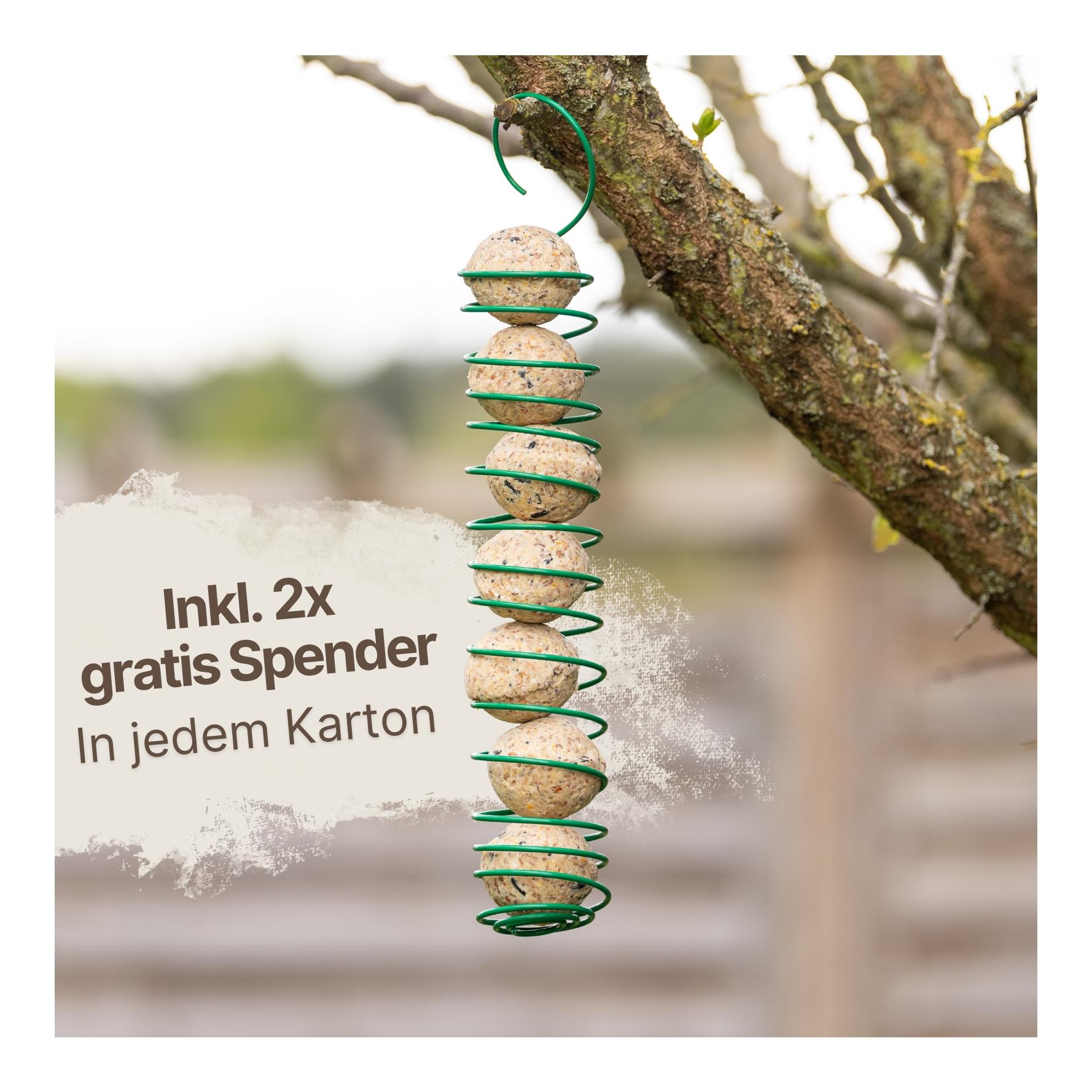 Meisenknödel aus der ALB-MÜHLE ohne Netz Vollkorn & Nuss + 2 Spender Meisenknödel aus der ALB-MÜHLE ohne Netz Vollkorn & Nuss + 2 Spender