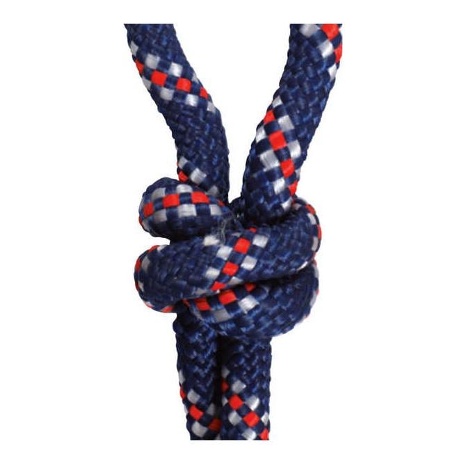 Knotenhalfter - blau/weiss/rot Knotenhalfter - blau/weiss/rot