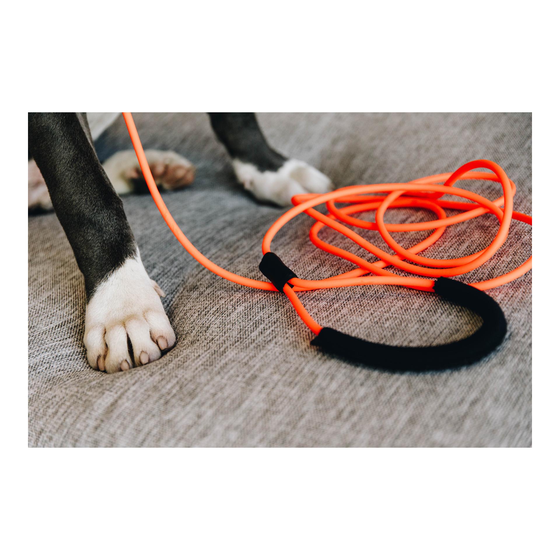 Schleppleine Soft Rubber 5m - neon orange Schleppleine Soft Rubber 5m - neon orange