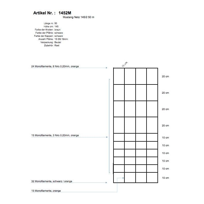 Filet de pacage « Mustang »