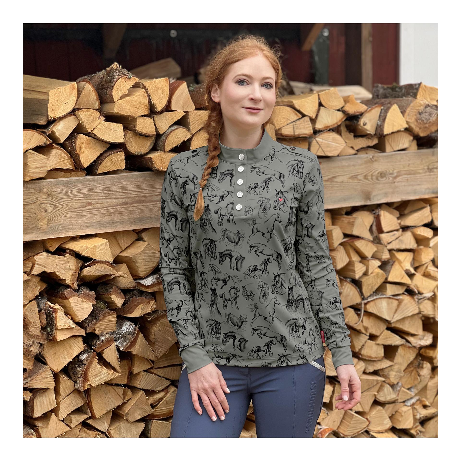 Funktionsshirt Longsleeve Horses