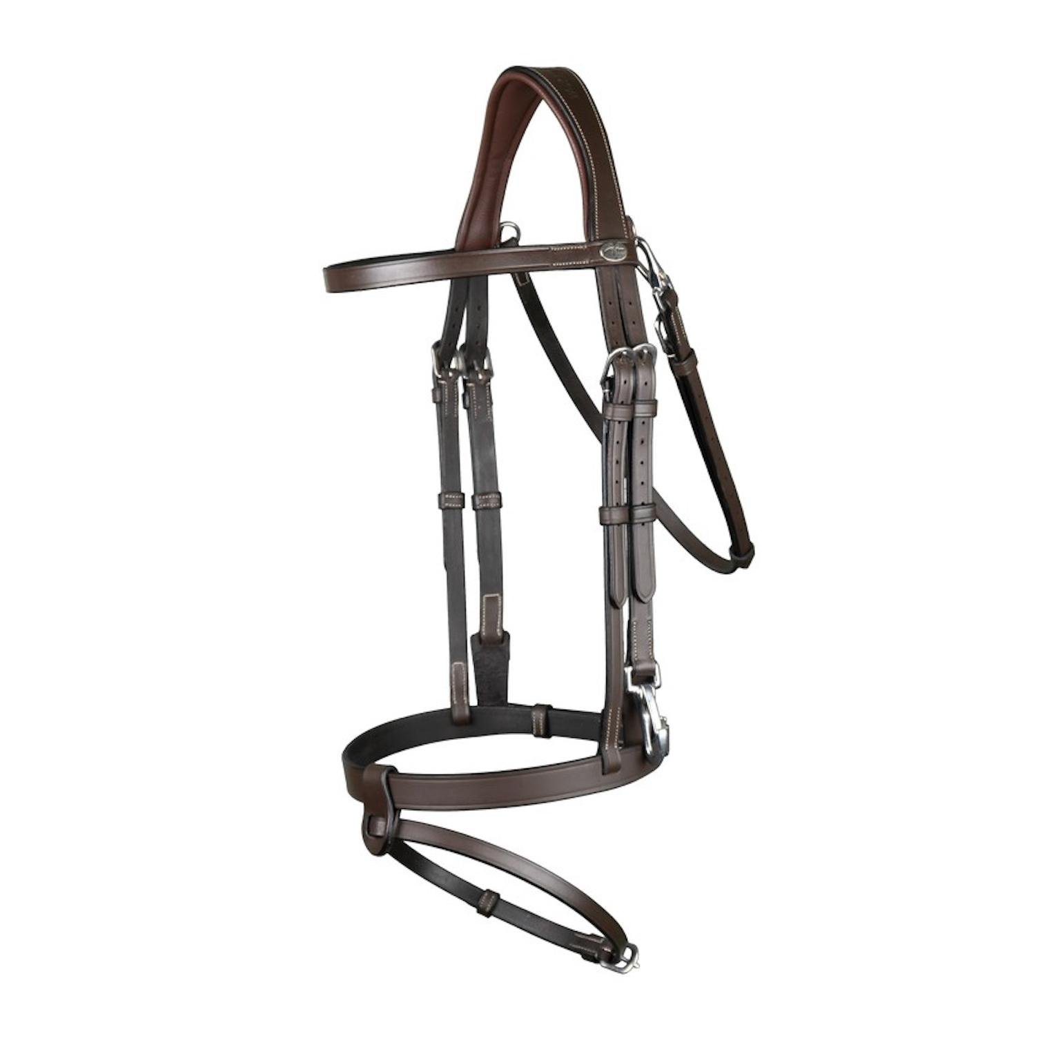 Zaum mit Karabinern Working Collection - braun