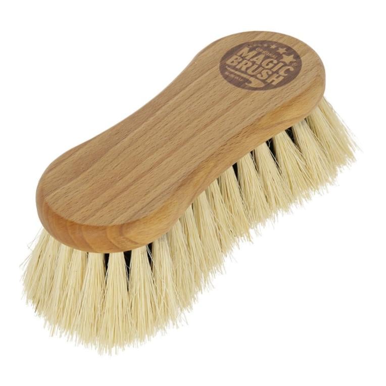 MagicBrush Natural Fibres Kombi-Pferdebürste - Braun -