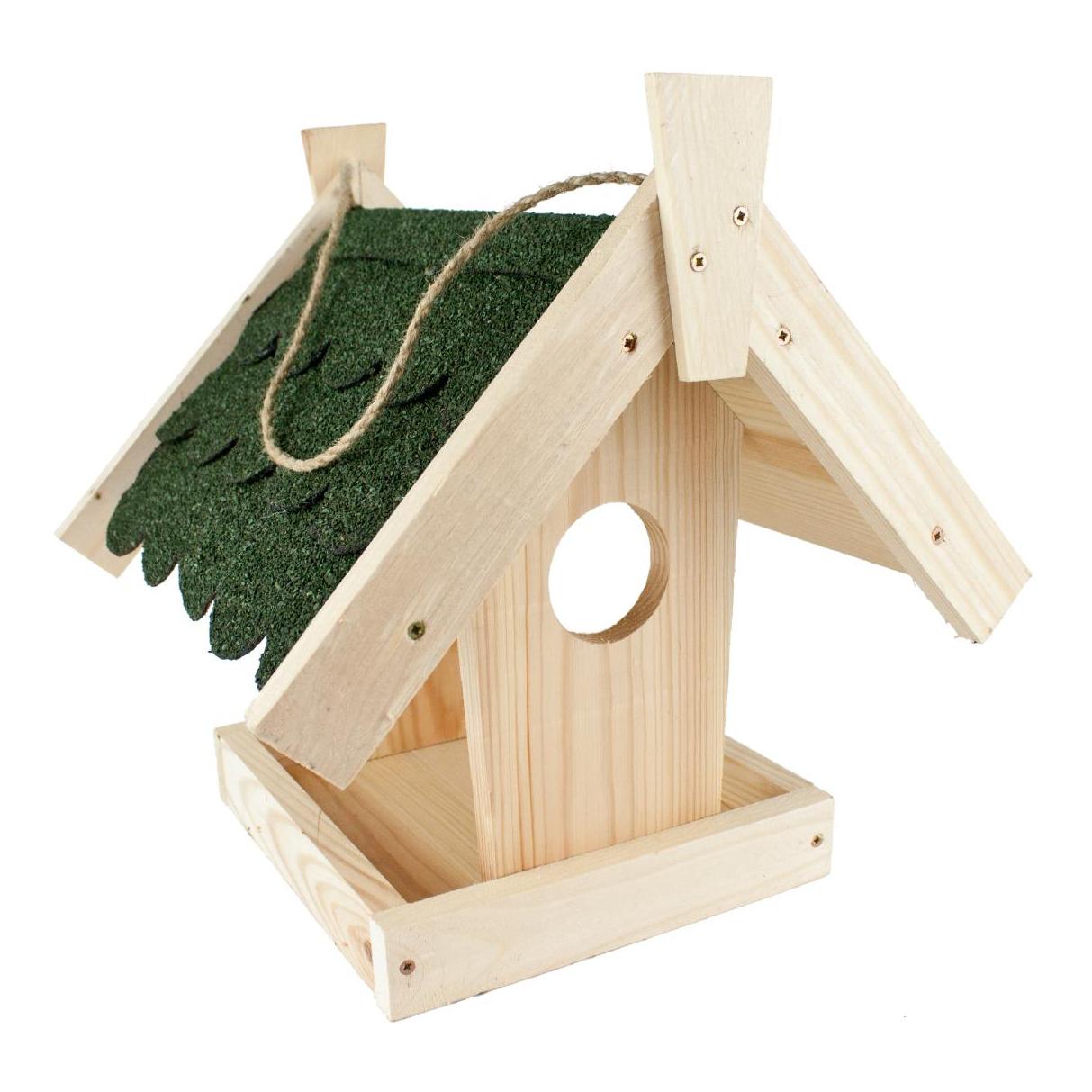 Vogelhaus zum Aufhängen - Fichte - mit Bitumendach Vogelhaus zum Aufhängen - Fichte - mit Bitumendach
