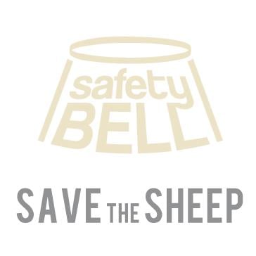Springglocken KUNSTFELL "Safety Bell" Save The Sheep - schwarz Springglocken KUNSTFELL "Safety Bell" Save The Sheep - schwarz
