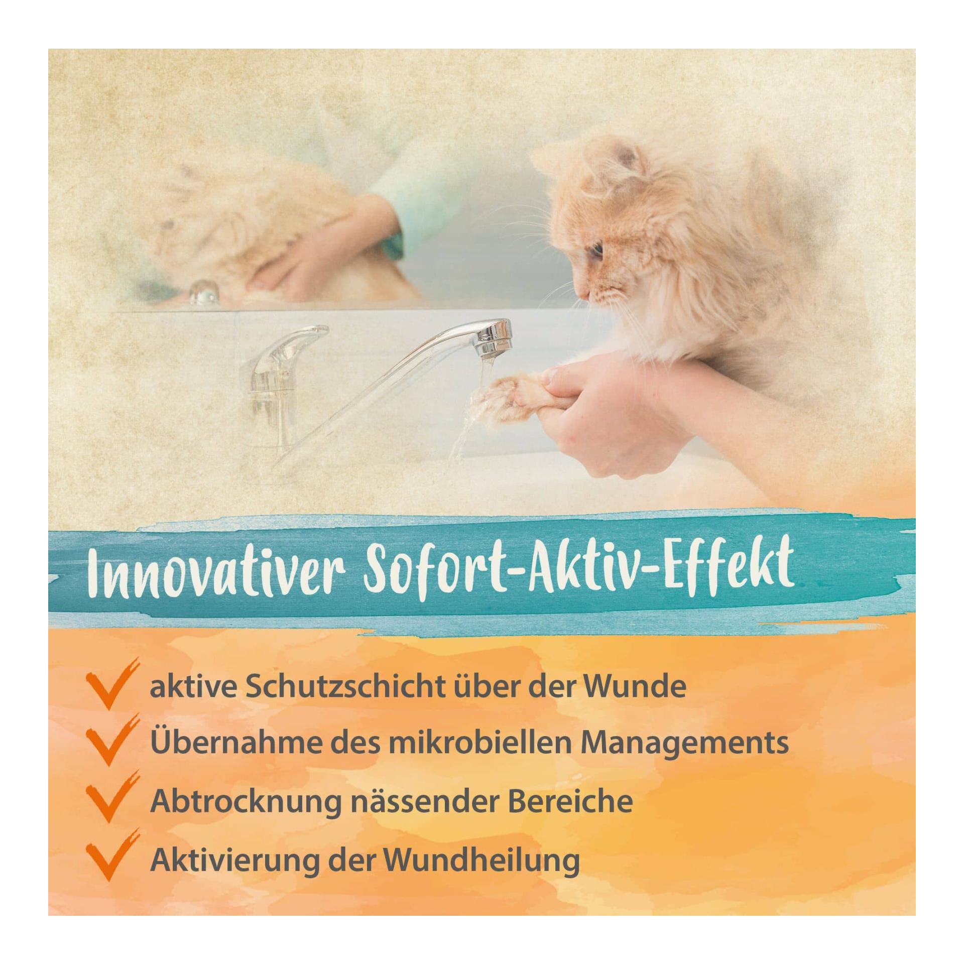 IdaPlus Wundspray für Hunde, Katzen & Pferde - Schutzschild bei Hautverletzungen